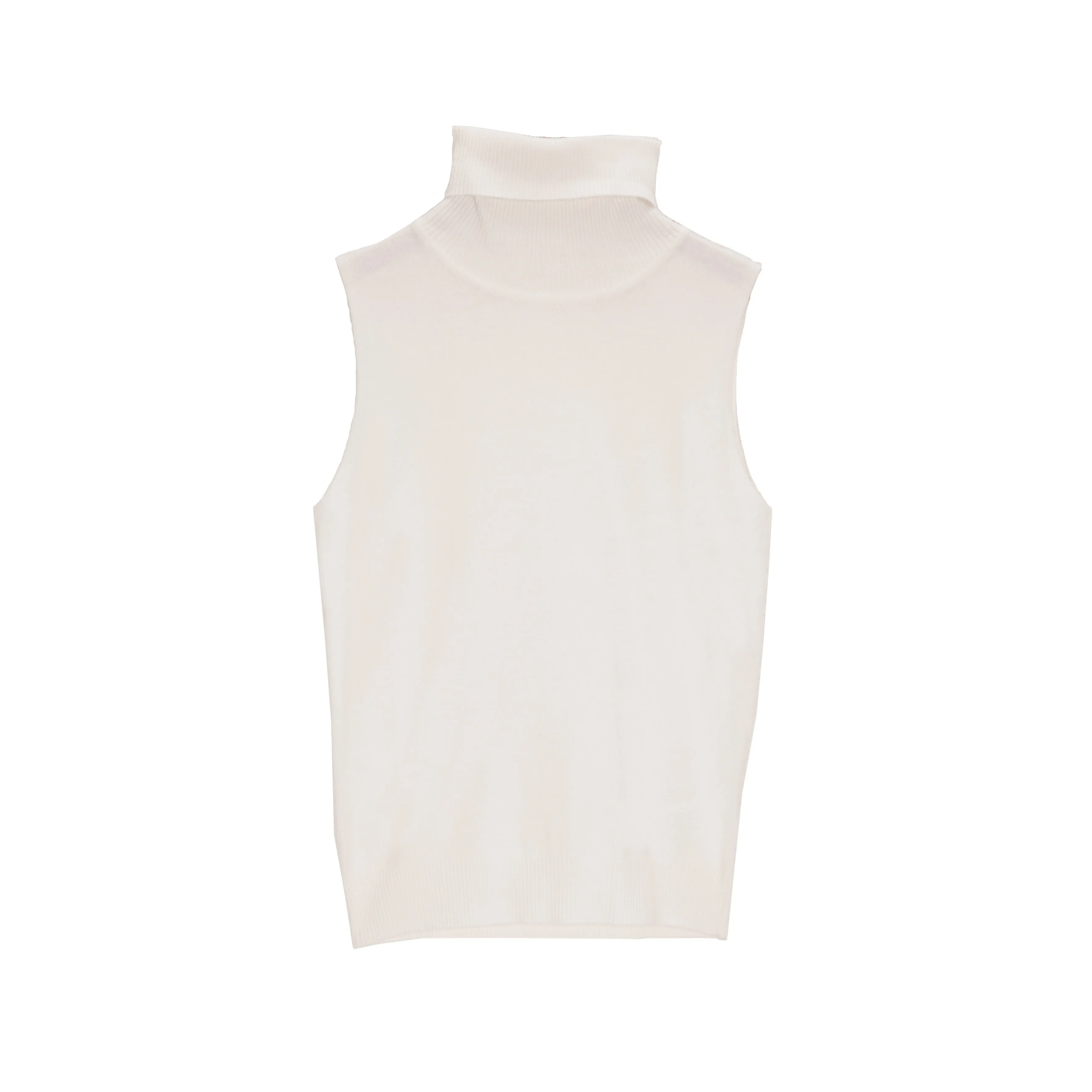Knitted tank jumper in cream