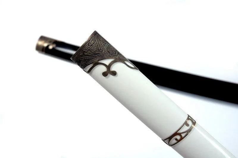 Korean L6 steel jingum (antiqued Vine II fittings, spare scabbard)