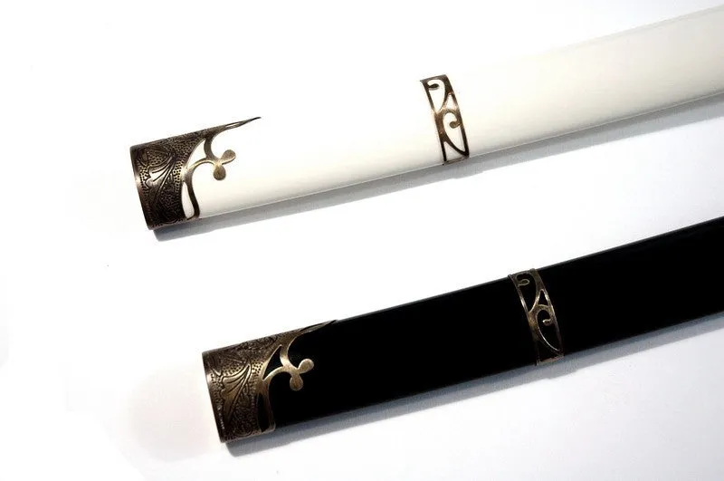 Korean L6 steel jingum (antiqued Vine II fittings, spare scabbard)