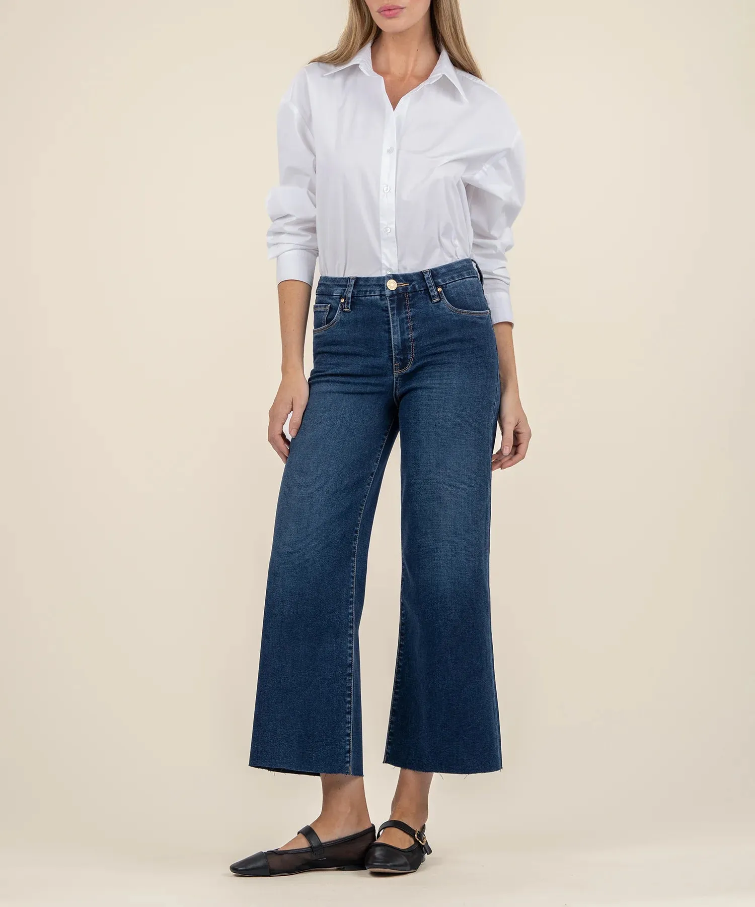 Kut Meg High Rise Wide Leg in Demure Wash (1 SIZE 8)