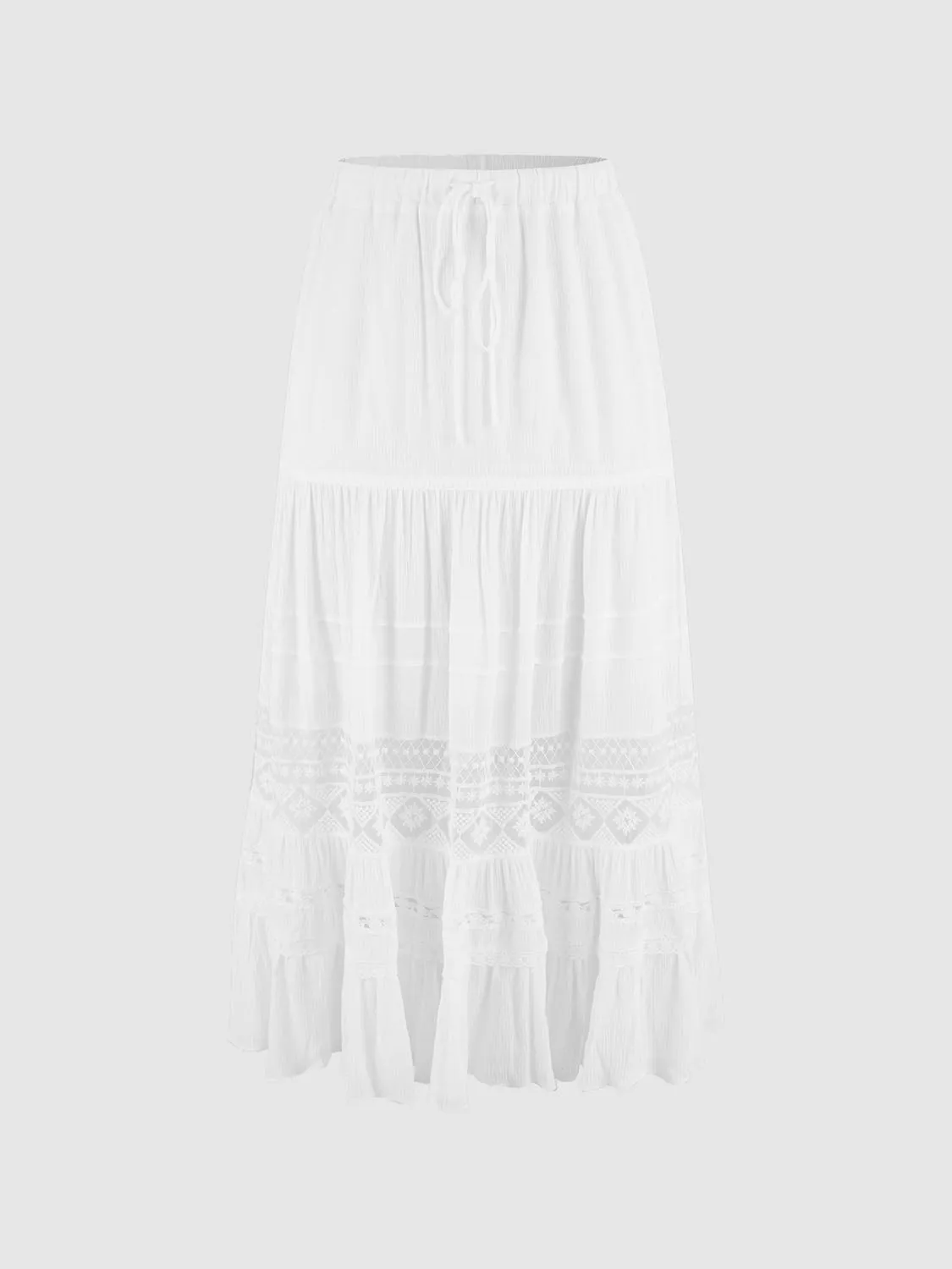 Lace Maxi A-Line Skirts