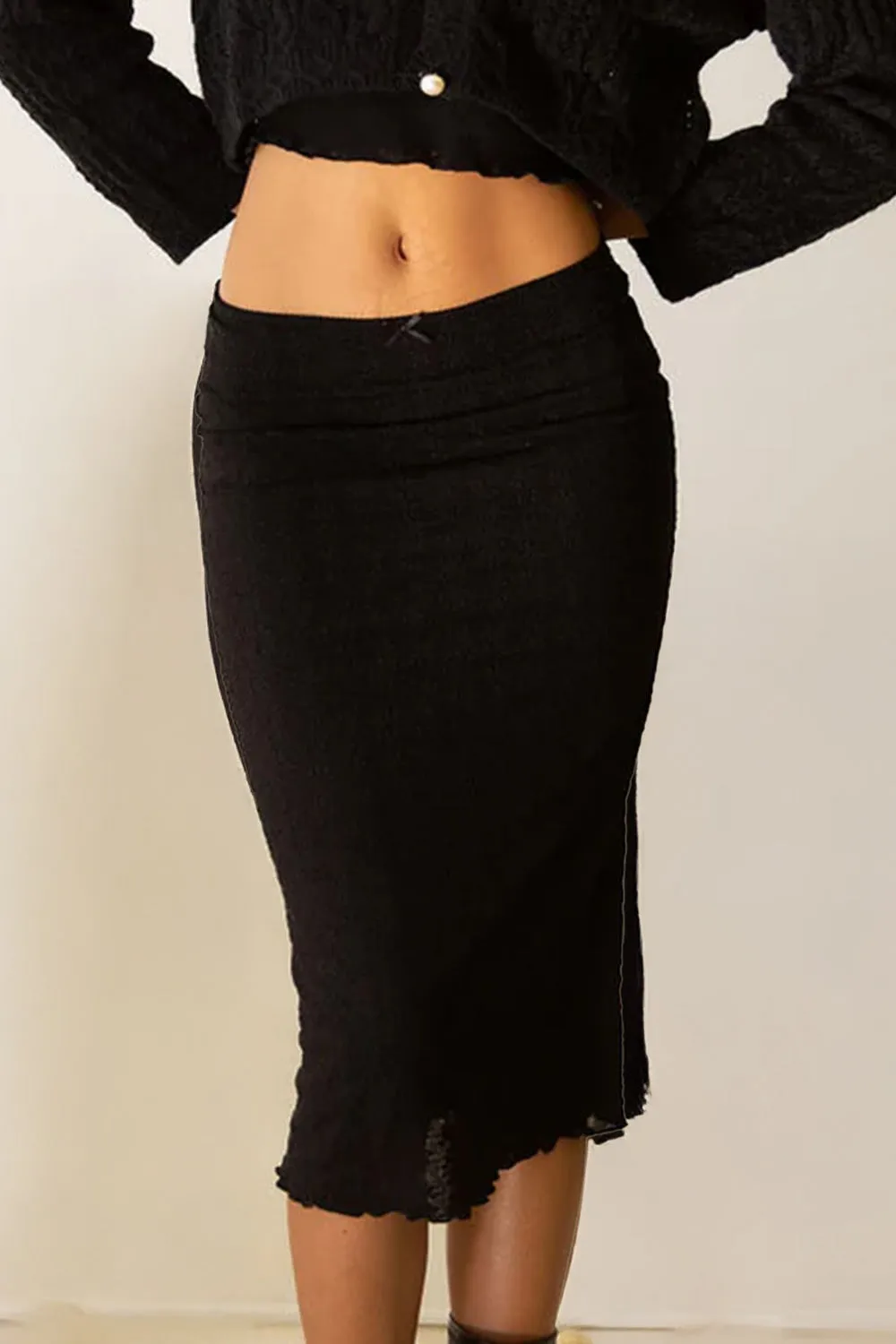 Lace Pencil Skirt