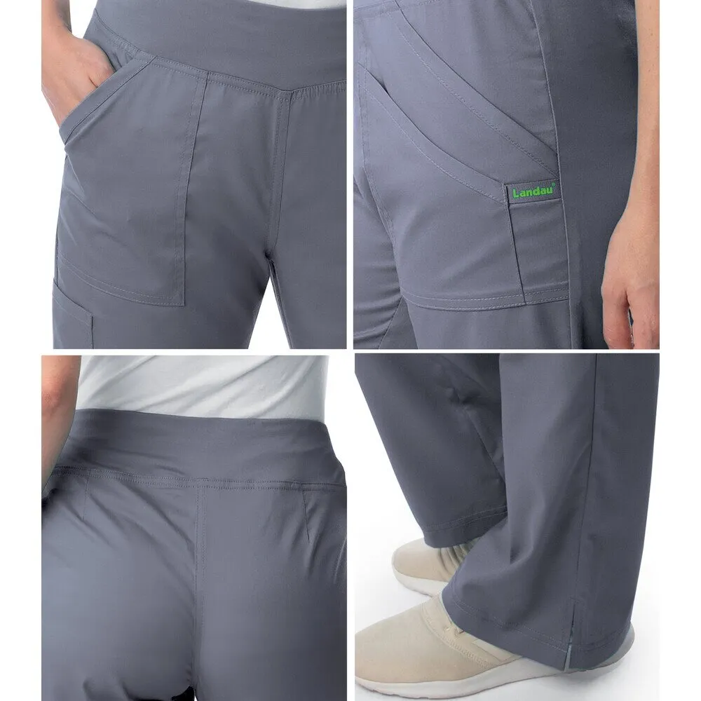 Landau Proflex Women's Straight-Leg Yoga Pants   4 Pockets - WHITE / Sizes XXS - 5XL
