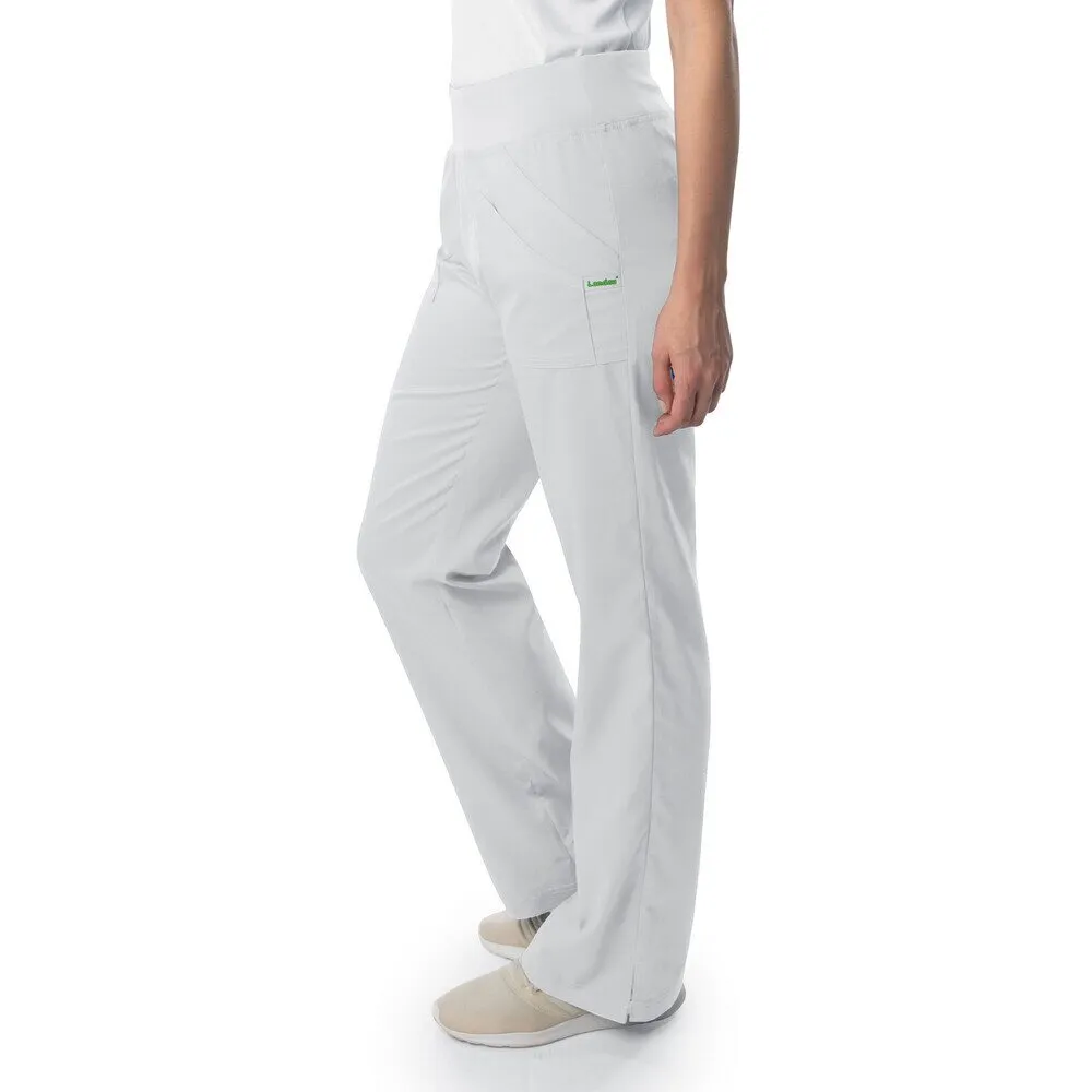Landau Proflex Women's Straight-Leg Yoga Pants   4 Pockets - WHITE / Sizes XXS - 5XL