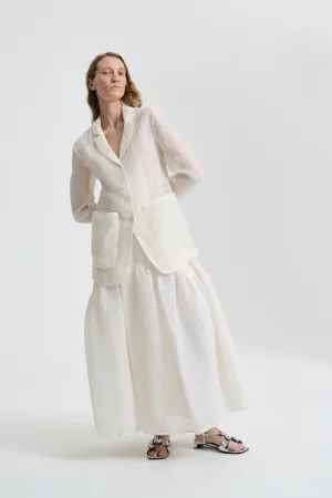 LEA & LILLY | JACKET AND SKIRT STREAM JACQUARD IVORY BRIDAL