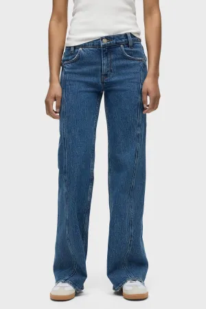 Lexi Mid-Rise Seamed Wide Leg