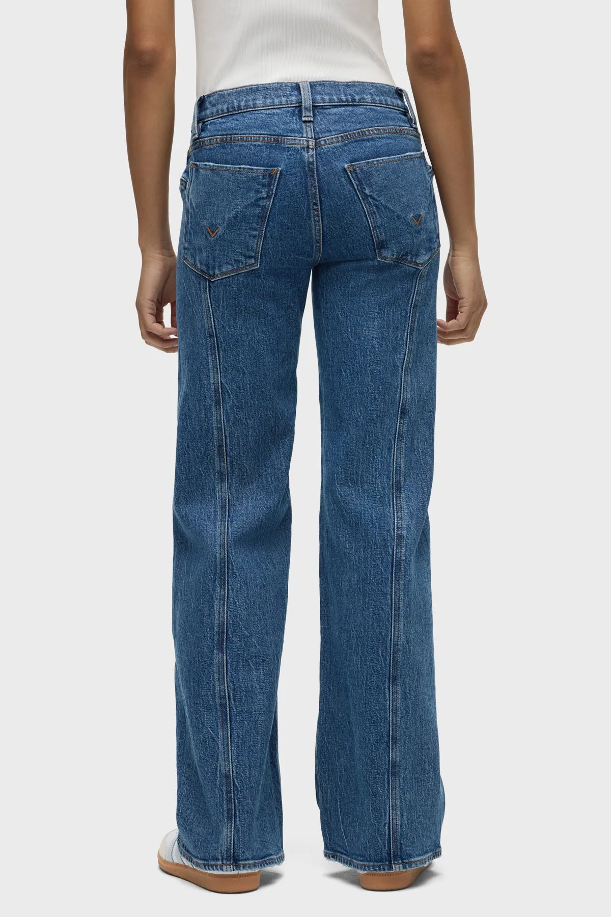 Lexi Mid-Rise Seamed Wide Leg