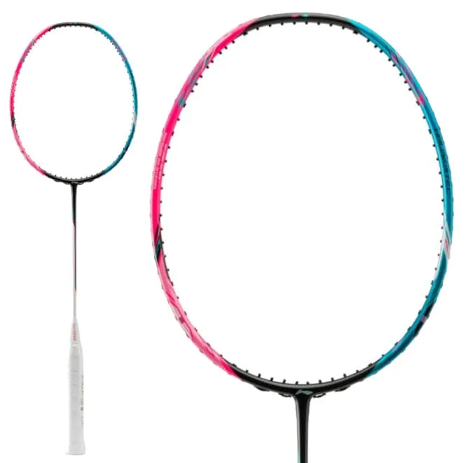 Li-Ning Halbertec 8000 3U Badminton Racket - Capri Breeze / Neon Iridescent Pink