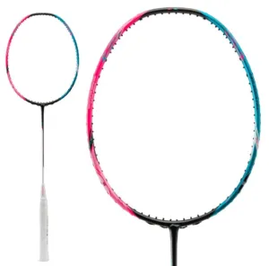 Li-Ning Halbertec 8000 3U Badminton Racket - Capri Breeze / Neon Iridescent Pink