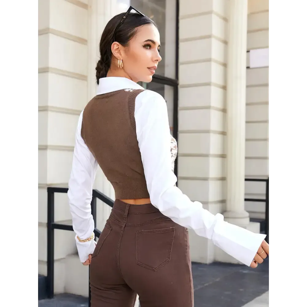 Light Academia Sweater Vest for Chic Library and Office Style
