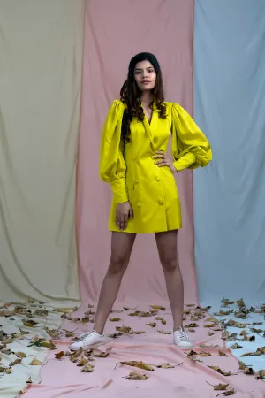 Limey Lemony Blazer Dress