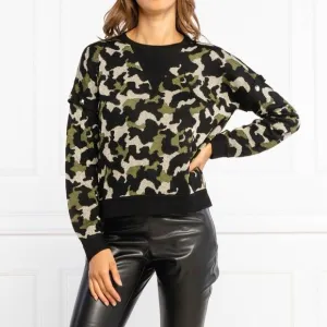Liu Jo Milano Size Medium Camouflage Pattern Sweater