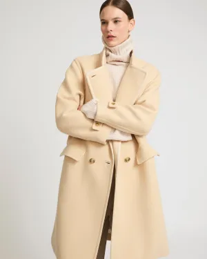 Long woollen pea coat