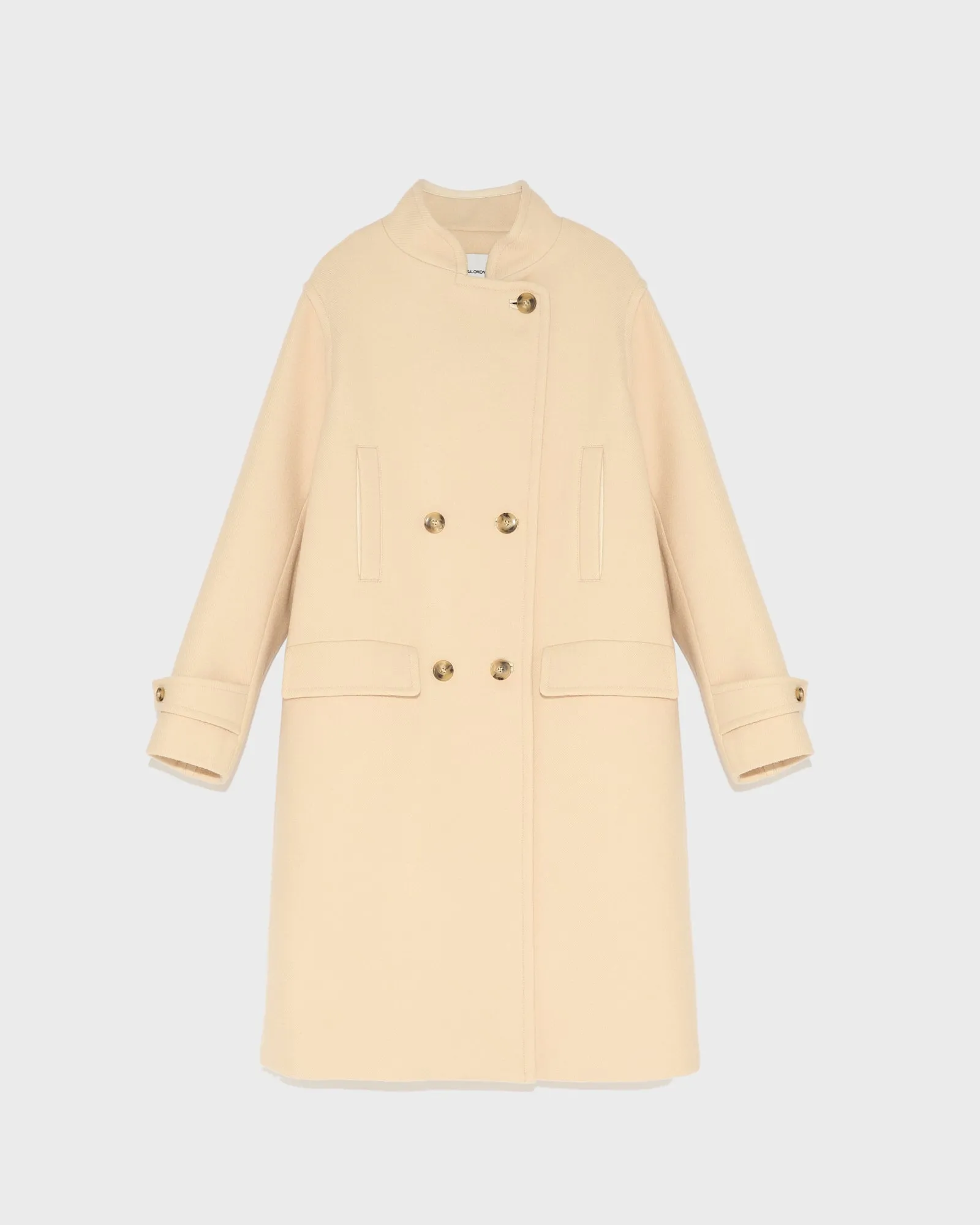 Long woollen pea coat