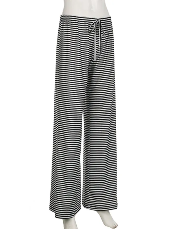 Loose-fitting low-rise casual pants