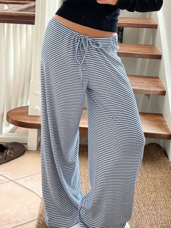 Loose-fitting low-rise casual pants