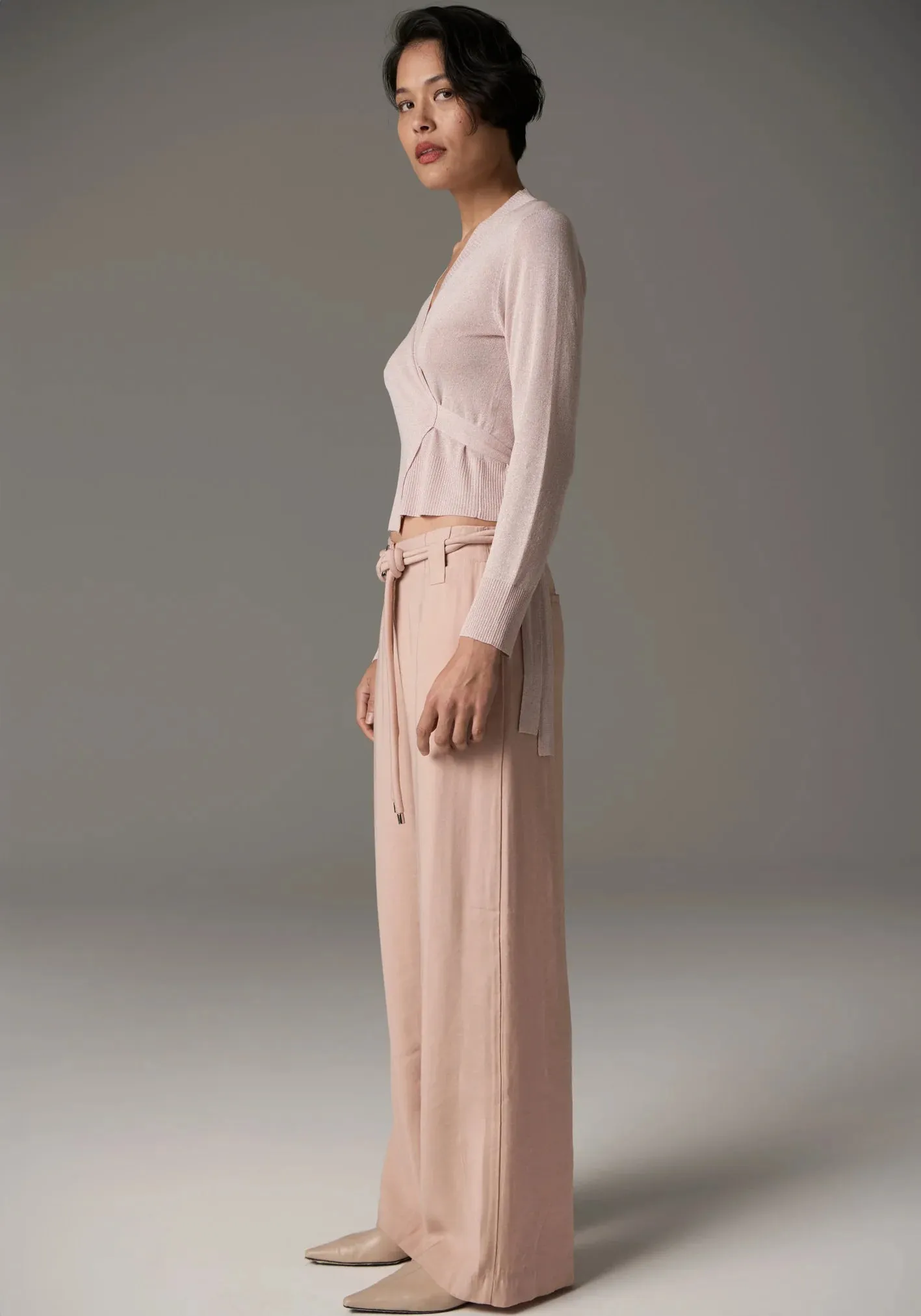 Lou Belted Pant Pink