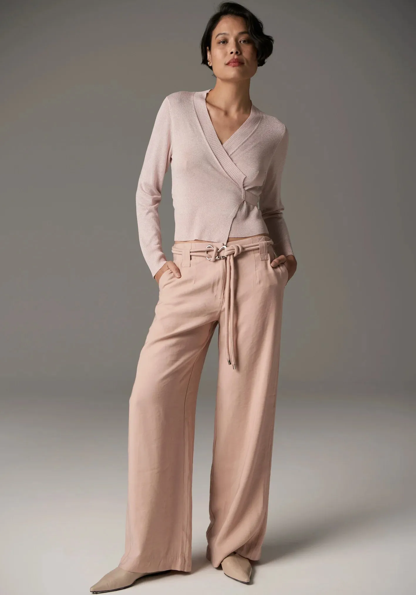 Lou Belted Pant Pink