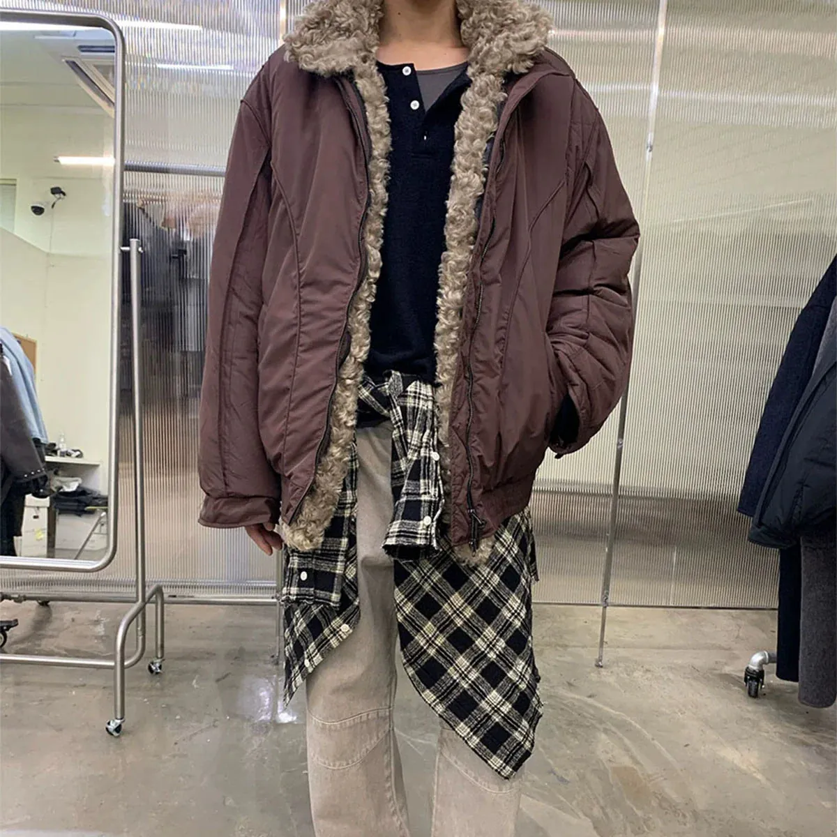 Luxury Detachable Fur Collar Parka