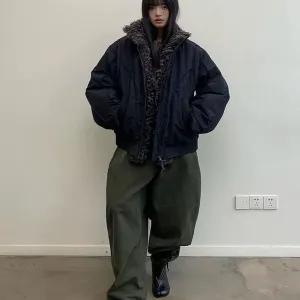 Luxury Detachable Fur Collar Parka