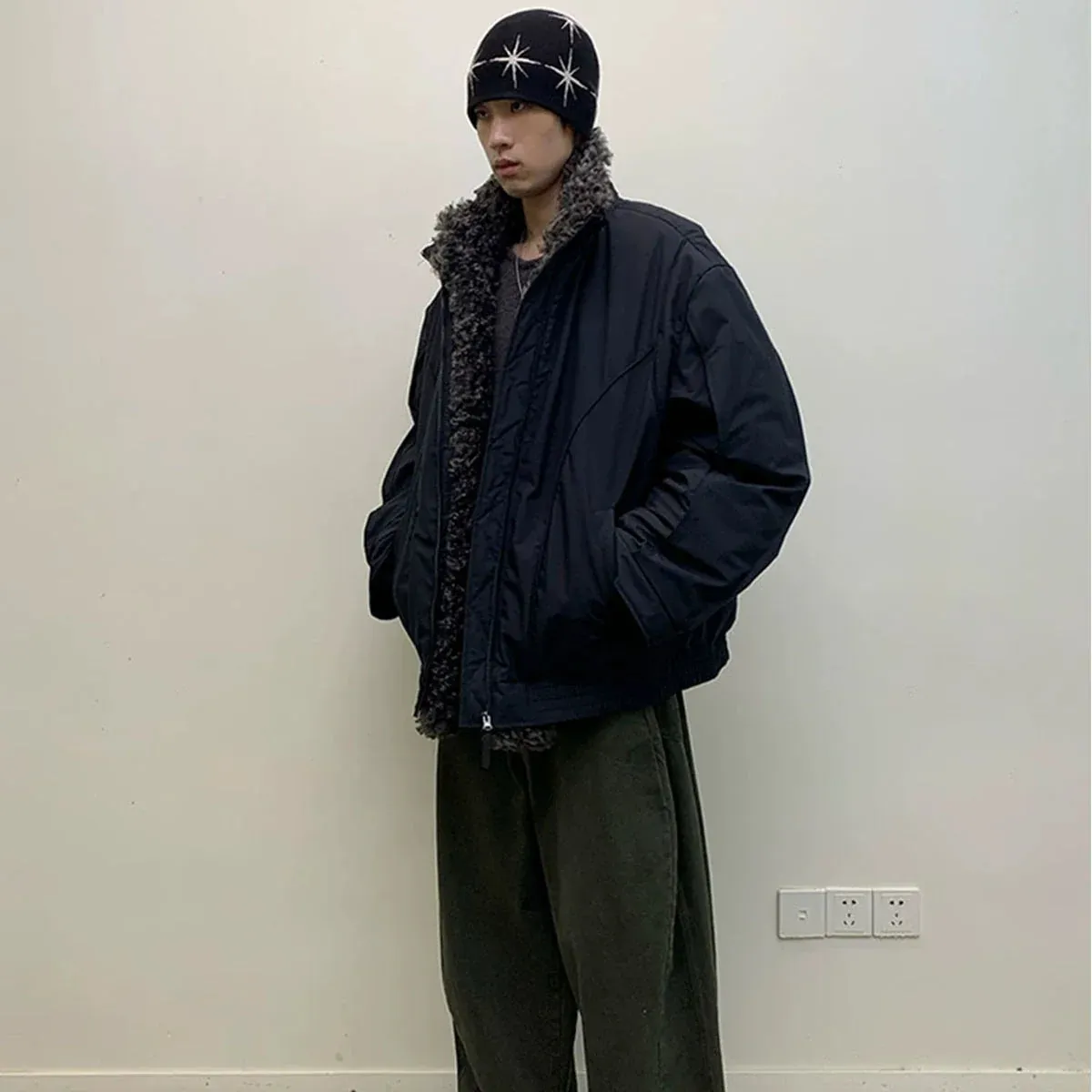 Luxury Detachable Fur Collar Parka