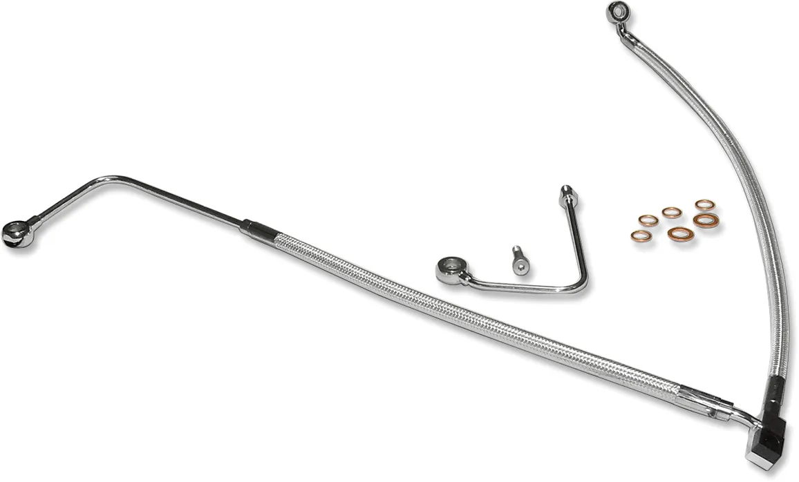 Magnum AS57016 Polished Stainless Designer Series Front Lower Brake Line Kit