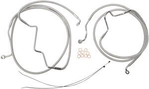 Magnum AS57016 Polished Stainless Designer Series Front Lower Brake Line Kit