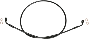 Magnum SBB0606-50 Black Coated XR Stainless Front Brake Line Kit with Black Fittings - 50in. Total Length