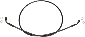 Magnum SBB0608-48 Black Coated XR Stainless Front Brake Line Kit with Black Fittings - 48in. Total Length