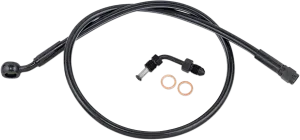 Magnum SBB1501-28 Black Coated XR Stainless Upper Front Brake Line Kit with Black Fittings - 28in. Total Length
