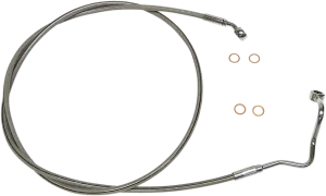 Magnum SSC1414-67 Clear Coated XR Stainless Upper Front Brake Line Kit - 64in. Total Length
