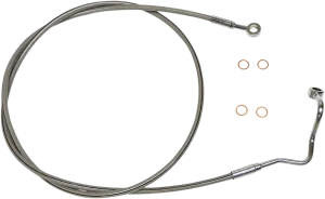 Magnum SSC1415-63 Clear Coated XR Stainless Upper Front Brake Line Kit - 64in. Total Length