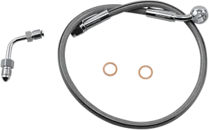 Magnum SSC1501-21 Clear Coated XR Stainless Upper Front Brake Line Kit - 21in. Total Length