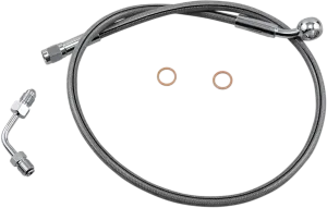 Magnum SSC1501-26 Clear Coated XR Stainless Upper Front Brake Line Kit - 26in. Total Length