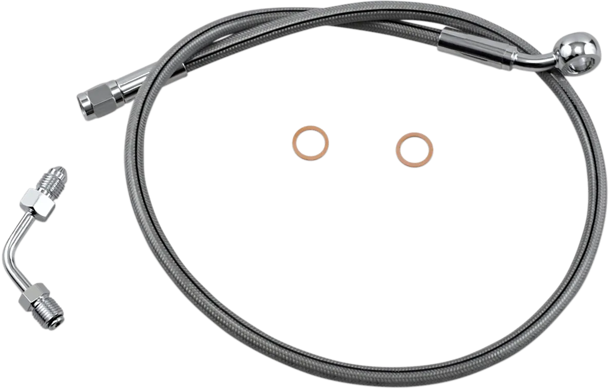 Magnum SSC1501-26 Clear Coated XR Stainless Upper Front Brake Line Kit - 26in. Total Length