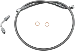 Magnum SSC1501-28 Clear Coated XR Stainless Upper Front Brake Line Kit - 28in. Total Length
