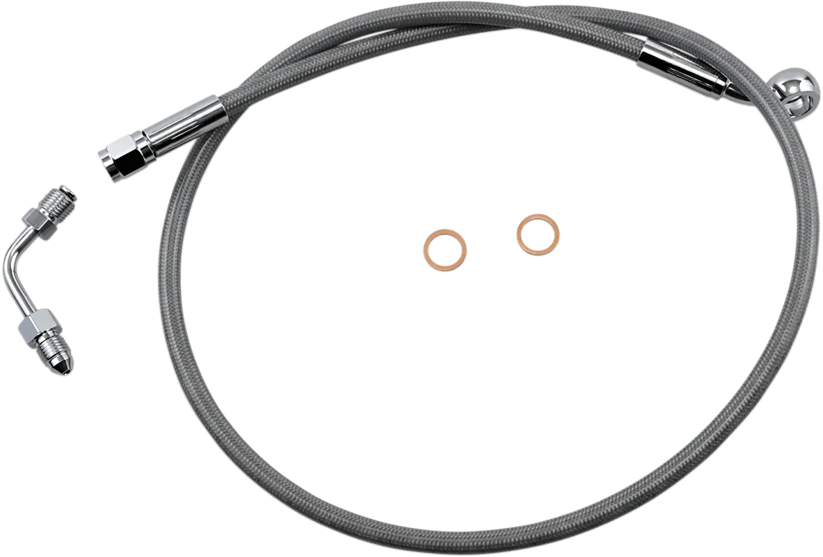 Magnum SSC1501-32 Clear Coated XR Stainless Upper Front Brake Line Kit - 32in. Total Length