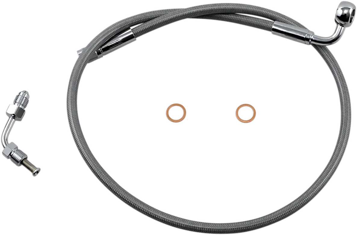 Magnum SSC1502-29 Clear Coated XR Stainless Upper Front Brake Line Kit - 29in. Total Length