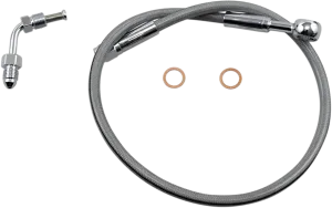 Magnum SSC1506-22 Clear Coated XR Stainless Upper Front Brake Line Kit - 22in. Total Length