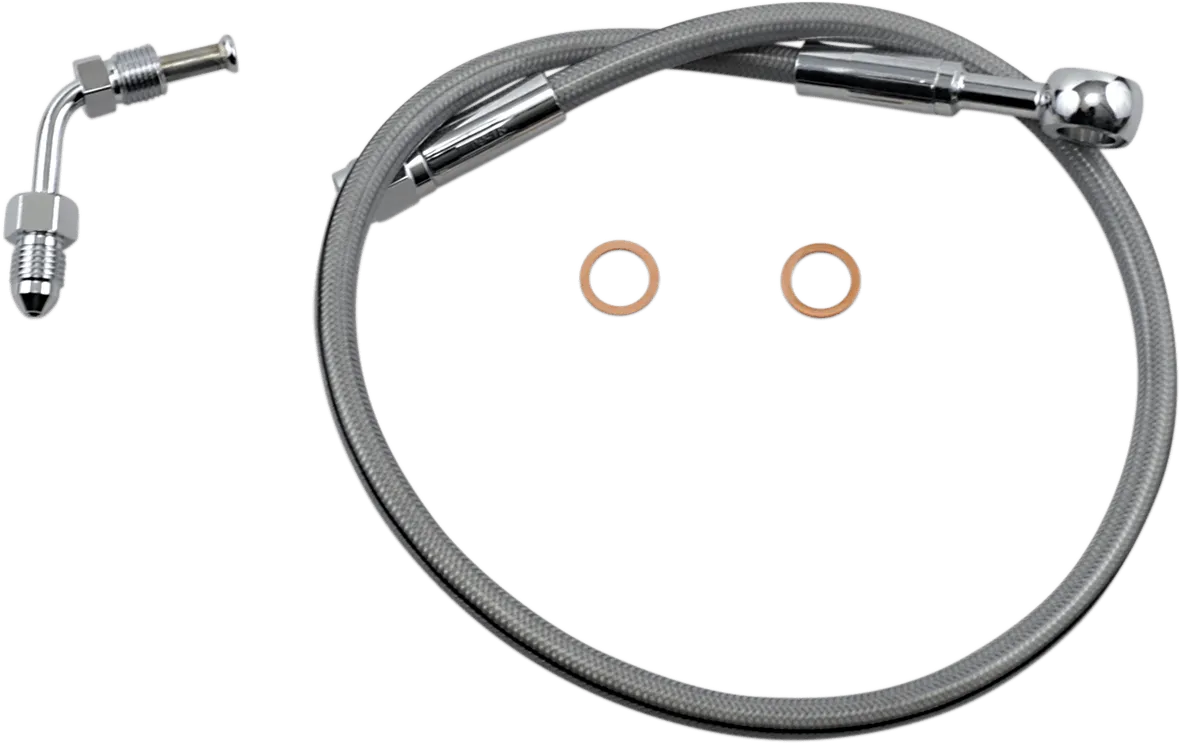 Magnum SSC1506-22 Clear Coated XR Stainless Upper Front Brake Line Kit - 22in. Total Length