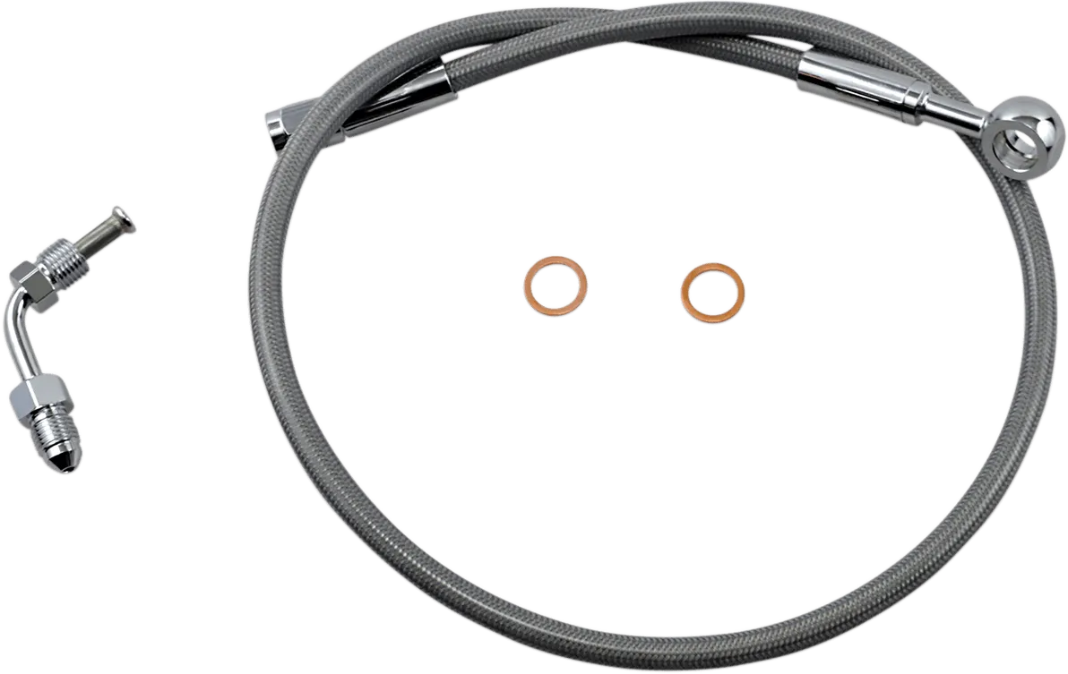 Magnum SSC1506-28 Clear Coated XR Stainless Upper Front Brake Line Kit - 28in. Total Length