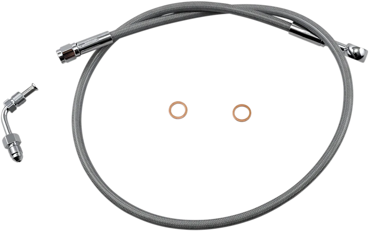 Magnum SSC1506-32 Clear Coated XR Stainless Upper Front Brake Line Kit - 32in. Total Length
