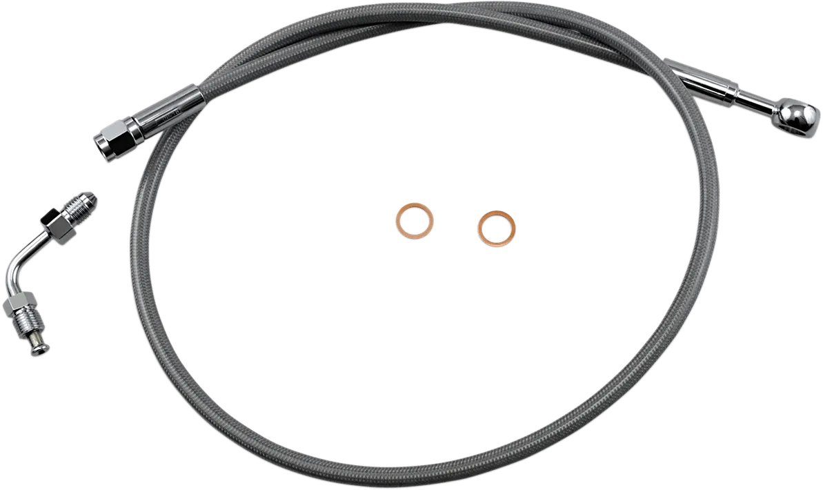 Magnum SSC1506-34 Clear Coated XR Stainless Upper Front Brake Line Kit - 34in. Total Length