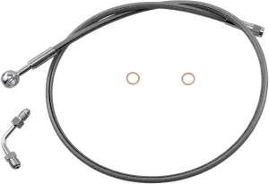 Magnum SSC1506-36 Clear Coated XR Stainless Upper Front Brake Line Kit - 36in. Total Length