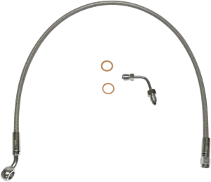Magnum SSC1507-26 Clear Coated XR Stainless Upper Front Brake Line Kit - 22in. Total Length
