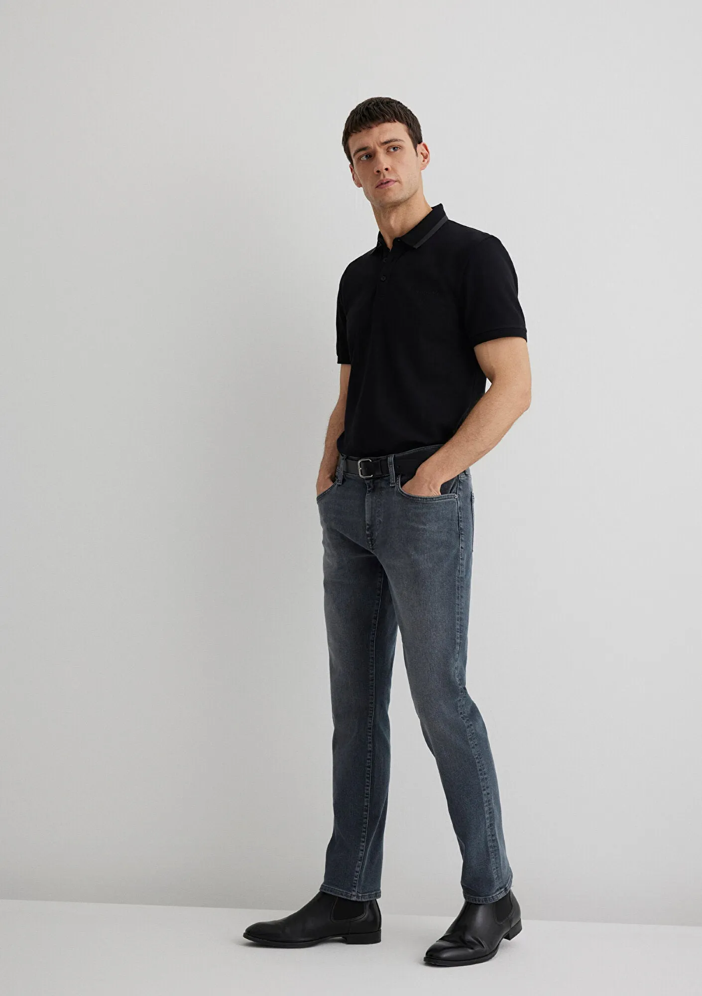 Marcus Used Blue Grey Mavi Black Jean Pants