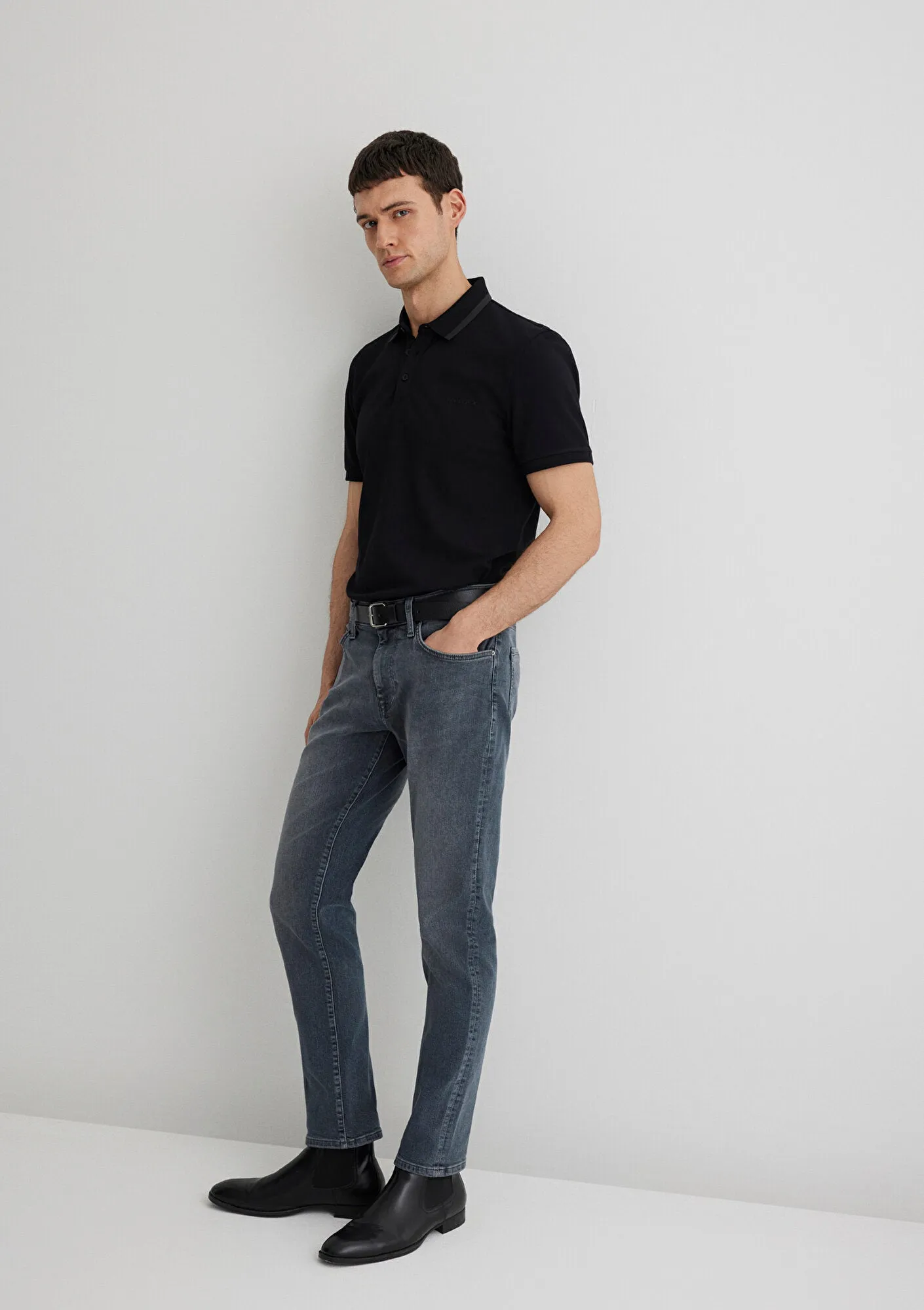 Marcus Used Blue Grey Mavi Black Jean Pants