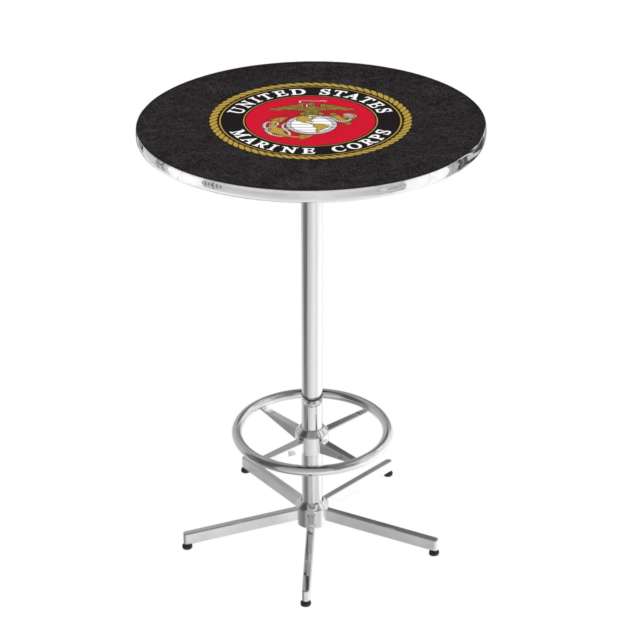 Marines EGA Pub Table with Foot Rest*