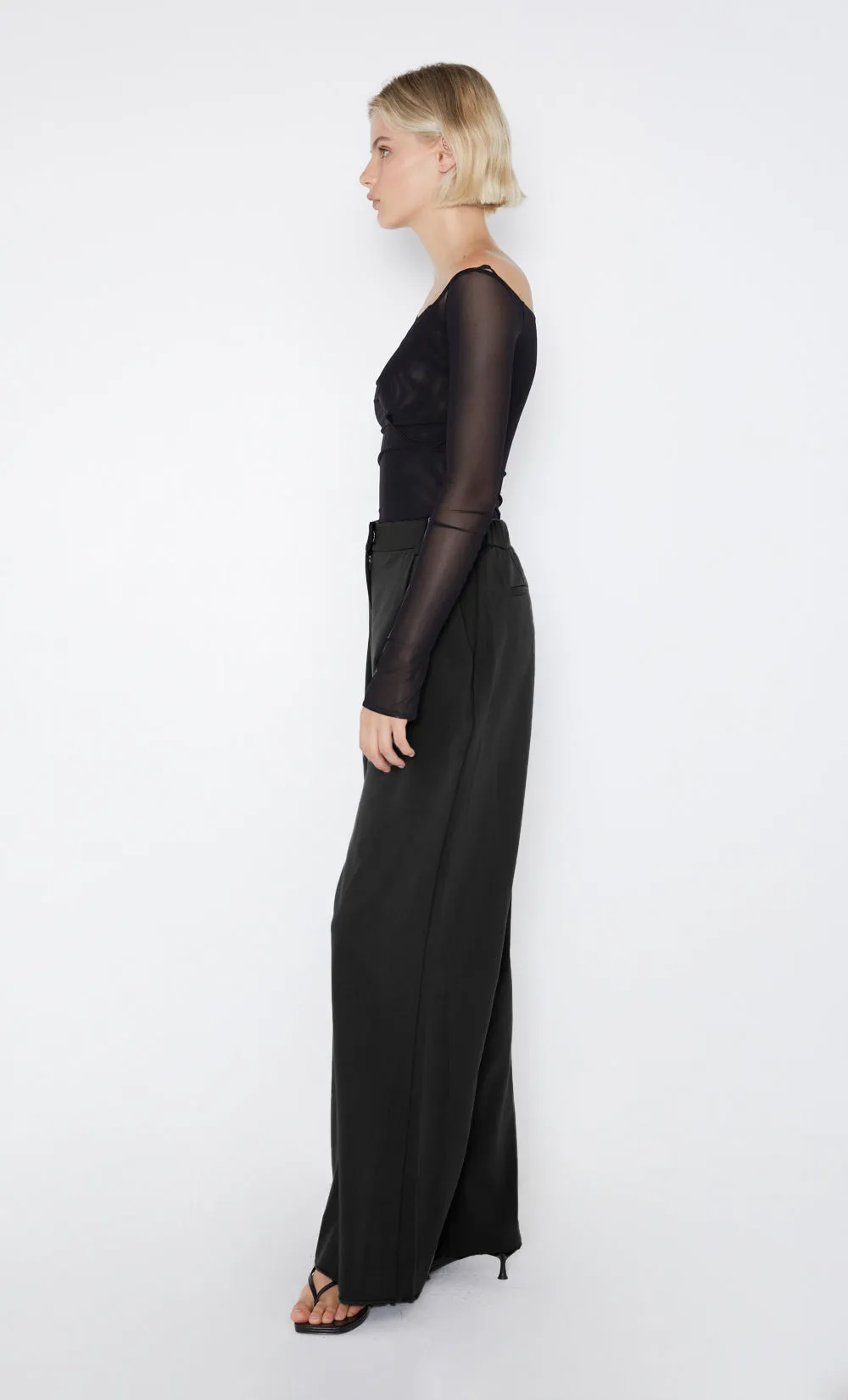 MARISSA STRAIGHT PANT - BLACK