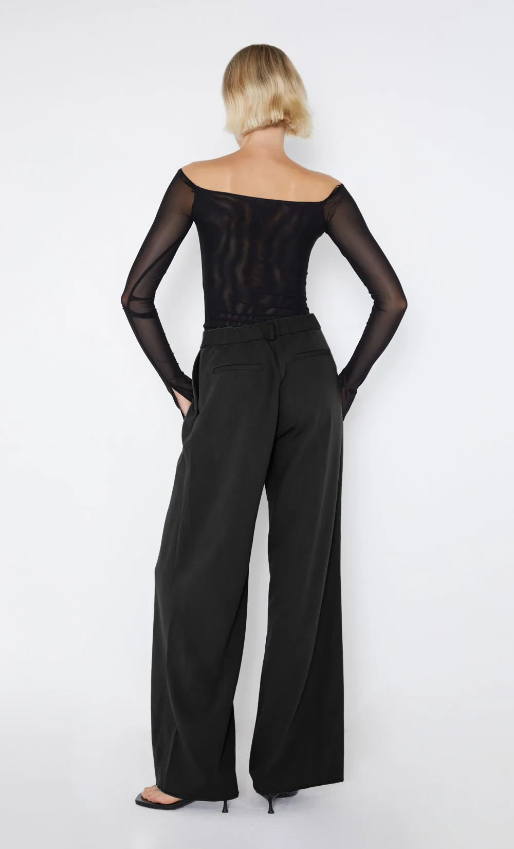 MARISSA STRAIGHT PANT - BLACK